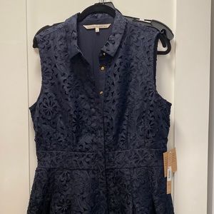 🔥SALE🔥 Rachel Rachel Roy Navy Lasercut Dress 14